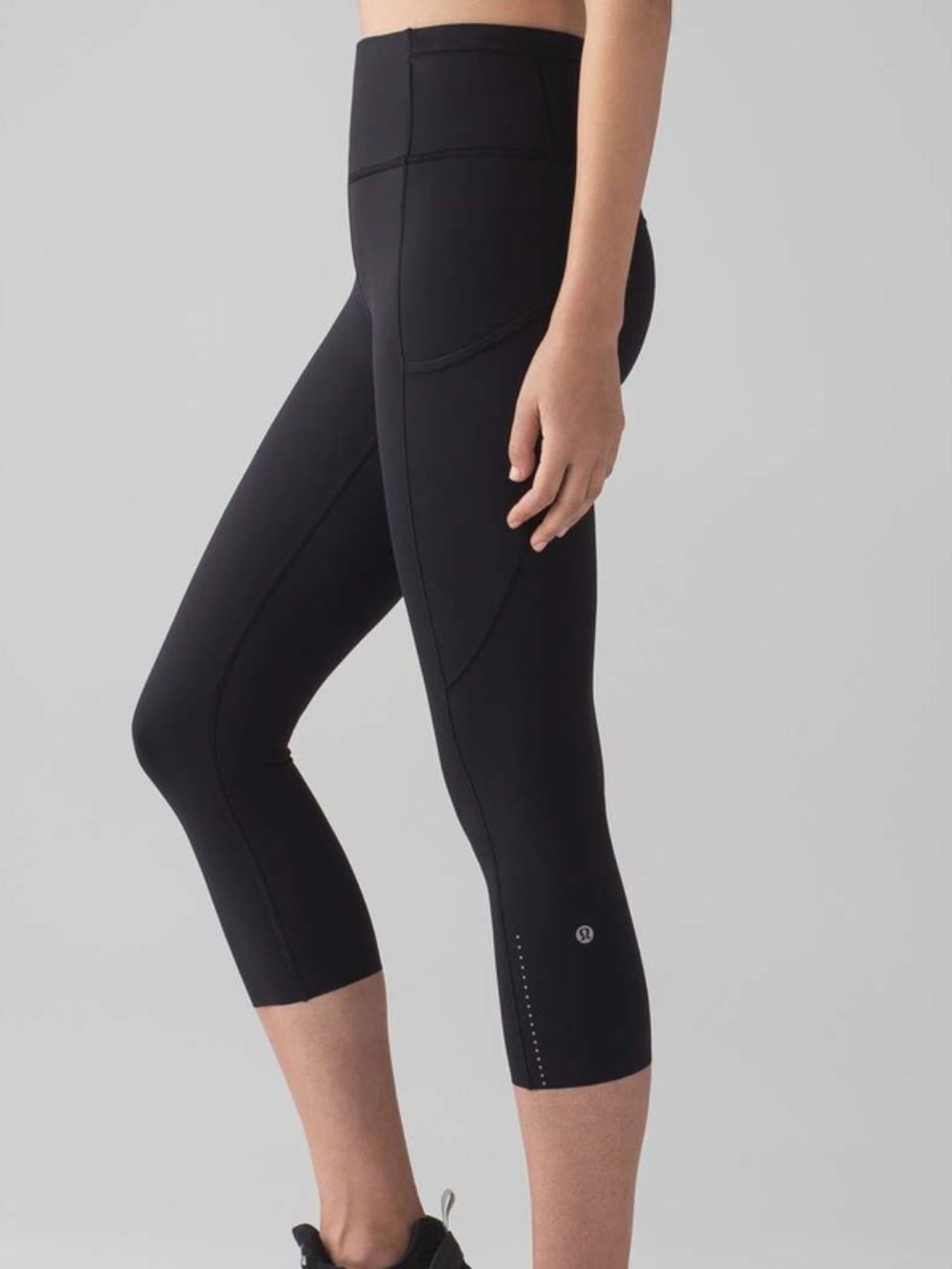 Lululemon Fast & Free Crop II Black